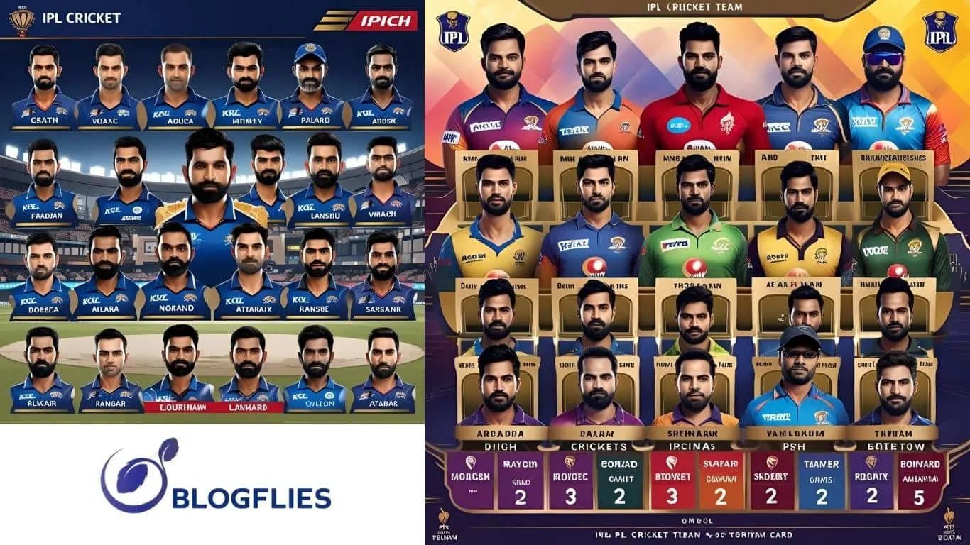 Cricket IPL Team Card Grid